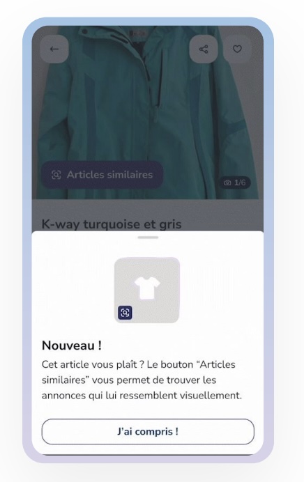 Recherche visuelle leboncoin MVP Visual Search